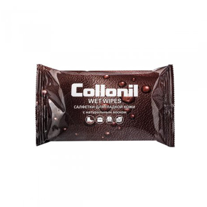 Салфетки влажные Collonil №15 для ухода за гладкой кожей